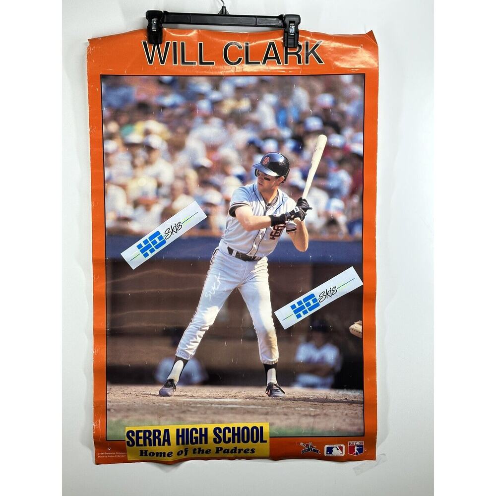Will Clark vintage poster 1987 Starline34” Sierra High school Modified W Sticker